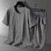 Men's Clothing Summer Suit Tang Suit Middle Aged And Elderly Summer Suit Men's Chinese Style Cotton And Linen Short Sleeve Shorts Hanfu Retro Suit_viptrois.com