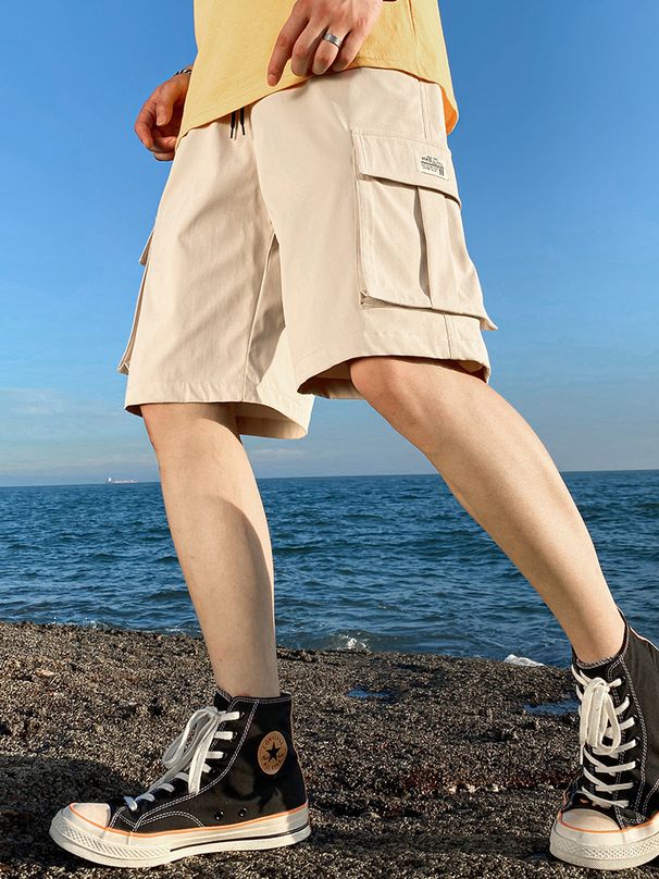 Summer American Style Men's Fitness Shorts Trendy Design Loose Fit Comfortable Sporty Casual Five Point Pants_viptrois.com