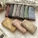 Unisex Thin wool scarf small fresh student bib small plaid shawl color scarf ins wind_viptrois.com