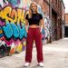 Men's And Women's INS Personalized Letter Print Sweatshirts Pullover T Shirts Street Trend Autumn Trousers Retro_viptrois.com
