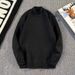 Men's Clothing Men's Semi-Turtleneck Knit Sweater - Slim Fit Thermal Base Layer_viptrois.com