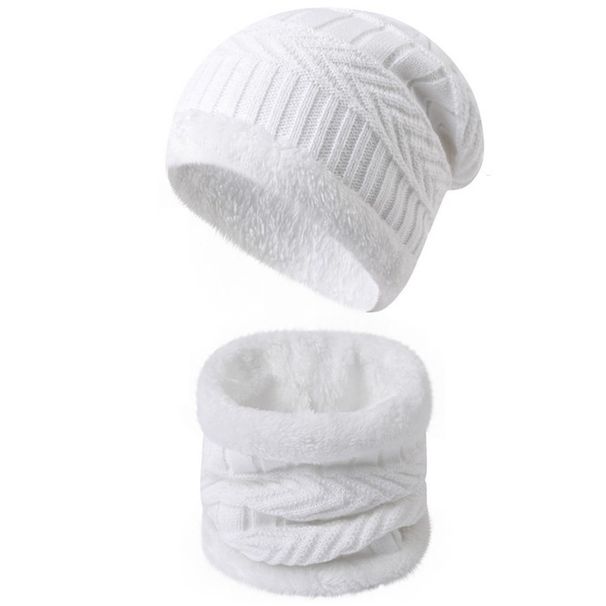 New Christmas red and white warm kit hot sale winter cycling gloves hat neck warm three piece set_viptrois.com