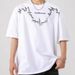2025 Summer New Printed Couple Short Base Shirt American High Street Loose Casual Half Sleeved T-Shirt For Men_viptrois.com