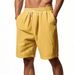 Men's Clothing Summer Casual Men's Shorts Heavy Corduroy Solid Color Straight Fit For Formal & Casual_viptrois.com