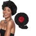 Double layer satin nightcap with ribbon bowknot silk hat headband beauty home hair care hat_viptrois.com