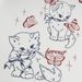 Cartoon Cat Print Hoodie Pullover Loose Fit Spring Autumn Men's Vibe Trendy Niche Long Sleeve Sweatshirt_viptrois.com