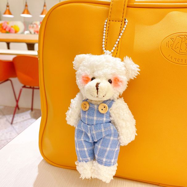 Creative Plush Pendant Shoulder Bag Sunglasses Bear Cartoon Clothing Bag Keychain Doll Doll Student Gift Accessories_viptrois.com