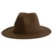 British style foreign trade jazz hat large brim retro soft felt hat female fashion autumn and winter warm gentleman hat hat_viptrois.com