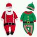 Christmas children's clothes baby baby crawl suit jumpsuit_viptrois.com