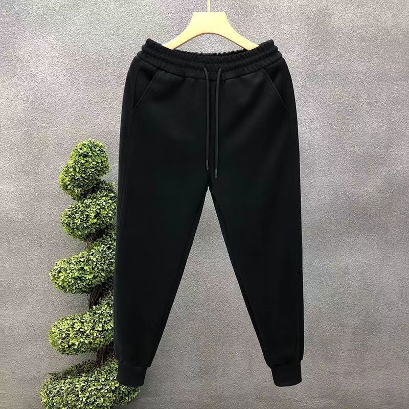 Men's Clothing Men's Casual Pants, Sweatpants Trendy And Versatile Skinny Pants Warm Cotton Sports Pants_viptrois.com