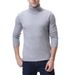 Loom Cross-Border Autumn Winter Solid Color High Collar Base Shirt Middle-Aged Foreign Trade Wholesale Knitted Sweater_viptrois.com