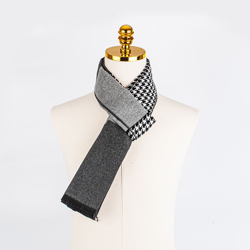 Unisex scarf men's winter versatile gift for elders soft glutinous cashmere-like scarf men's high-end business scarf men_viptrois.com