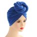 New solid color ethnic Baotou hat three dimensional twist ball turban hat_viptrois.com