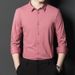 Men’s Seamless Bonded Stretch Shirt – Wrinkle-Free Long Sleeve Business Casual Top (S-4XL, Nylon-Spandex, Tailored Fit, Machine Washable)_viptrois.com