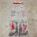 Men's Clothing New Popular Two Piece Wide Leg Pants Printing Series Youth Couple Round Neck T Shirt_viptrois.com