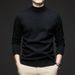 Men's Slim Fit Semi-Turtleneck Sweater – Autumn Essential Knit Pullover, Soft & Stylish Base Layer For Casual Wear_viptrois.com