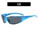 Y2K Silver Colorful Hollow Sunglasses Futuristic Technology Lens Hot Girl Internet Celebrity Female Trendy Male_viptrois.com
