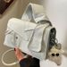 Handba For Women, Fashionable Patchwork Crossbody Niche And Versatile Casual Shoulder Ba, Simple Denim Small Square_viptrois.com