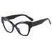 Women's Eyewear Frames Cat Eye Flat Glasses New Fashion Large Frame Glasses For Men Trend Contrast Color Anti Blue Light Glasses Frame_viptrois.com