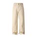 Cross-border One-piece Delivery Jeans Men's Pure Cotton Casual Straight-leg Micro-pull Pants Men's Versatile Solid-color Stacked Wide-leg Pants Men_viptrois.com