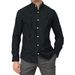 Autumn Cross Border Men's Light Luxury Striped Long Sleeve Shirt Light Mature Casual Business Bottoming Shirt_viptrois.com