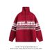 Men's Fair Isle Knit Sweater – Chunky High Neck Christmas Pattern Pullover For Winter (S-XXL)_viptrois.com