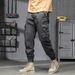 Men's Clothing Retro Wide Leg Casual Versatile Japanese Retro Wide-Leg Cargo Pants - Elastic Waist Jogger Pants In Grey, Khaki, Black & Army Green_viptrois.com