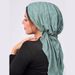 new round bubble arc tail hat Muslim Baotou hat milk silk pullover airplane hat_viptrois.com