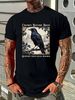 Crows Before Bros Crow T Shirt Vintage Halloween Raven Support Your Local Murder Goblincore Witchy Dark Academia Clothing Streetwear Graphic_viptrois.com