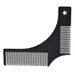 Stainless Steel Men's beard Comb Beard Care Beard Styling Comb Styling Template ruler Comb_viptrois.com