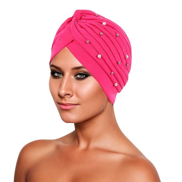 Muslim hat Turban cap pleats nail bead pleats simple watermelon cap_viptrois.com