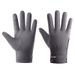 New autumn and winter fleece warm gloves outdoor riding touch screen windproof cold dew finger flip gloves men_viptrois.com