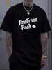 Anderson .Paak Strawberry Black T-Shirt - OFFICIAL Stretched Fashion Graphic Stylish Designer Clothes Summer Breathable Streetwear Soft Slightly_viptrois.com