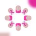 Short bright face square armour Europe and the United States cross-border foreign trade pink ribbon care women's health detachable wearable armour 24 _viptrois.com