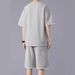 Men's Clothing Summer Leisure Sports Suit Large Size Ice Silk Cool Thin T Shirt Leisure Loose Trend Shorts_viptrois.com