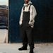 Men's Clothing Pocket Solid Color Lambswool Adjustable Strap Jumpsuit Men's Overalls_viptrois.com