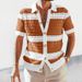 Men's Clothing New Style Knitted Sweater Men's Lapel Short Sleeve Colorblock Hollow Cardigan_viptrois.com