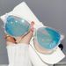 Fashion Style Transparent Frame Sunglasses Real Film Cute Style Genderless Sunglasses Light Fashion Style_viptrois.com