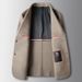 Men's Clothing Men's casual suit autumn and winter handmade double faced wool single western people solid color business wool suit jacket_viptrois.com