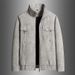 Men's Clothing Handsome Stand Collar Retro Suede Jacket Men's Spring Outdoor Windproof And Waterproof Motorcycle Jacket High End Leather Jacket Men_viptrois.com