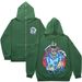 Hoodie Sweatshirt Gothic High Street Full Zipper Oversized Unisex Streetwear Y2 Jacket_viptrois.com