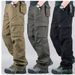 "Men's Cotton Work Pants – Heavy-Duty Cargo Pants For Outdoor & Daily Wear, Plus Sizes Available"_viptrois.com