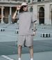 Men's Athletic Lounge Set – Minimalist Cotton-Blend T-Shirt & Mid-Thigh Shorts 2-Piece Outfit (S-XXXL, 5 Neutral Colors)_viptrois.com