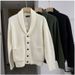 Knitted Cardigan Jacket, V-neck Sweater Jacket, Men's Casual Sweater_viptrois.com
