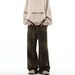 New American High Street Retro Leopard Print Jeans Men's And Women's Trendy Brand Loose Straight Vintage Casual Wide-leg Pants_viptrois.com