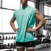 Men's Clothing Muscle Burning Fitness Sports Vest Men's Summer Leisure Running Training Loose Large Size Mesh Round Neck Sweatshirt_viptrois.com