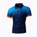 Men's Clothing New Spring And Autumn Gradient Color 3D Printing Polo T Shirt Lapel Slim Fit Polo Cedar_viptrois.com