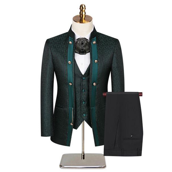 Men's Clothing Wedding Suit Groomsmen Three Piece Suit_viptrois.com
