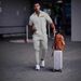 Men's Clothing Polo Shirt V Lapel Short Sleeved Pullover Polo Casual Long Suit_viptrois.com