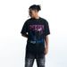 American Style Retro Washed Black And White Ink Direct Print Trendy Loose Fit Men's Short Sleeve T-Shirt_viptrois.com